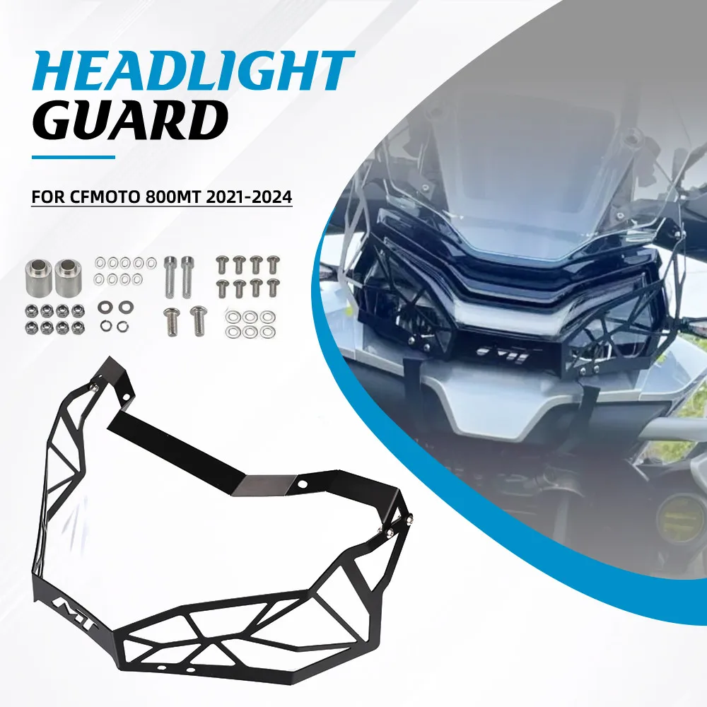 

For CFMOTO 800MT 2021 2022 2023 2024 800 MT Motorcycle Accessories Headlight Grille Guard Protector Headlamp Protection Cover