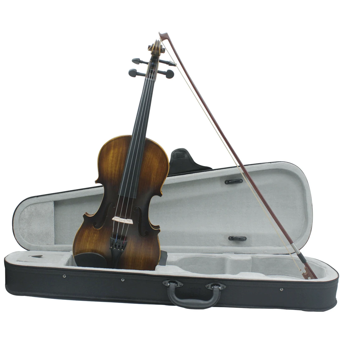 IRIN AV-206 Violin 4/4 Matte Violin Set with Case and Bow Basswood Matte Violin for Practicing Professional String Instrument