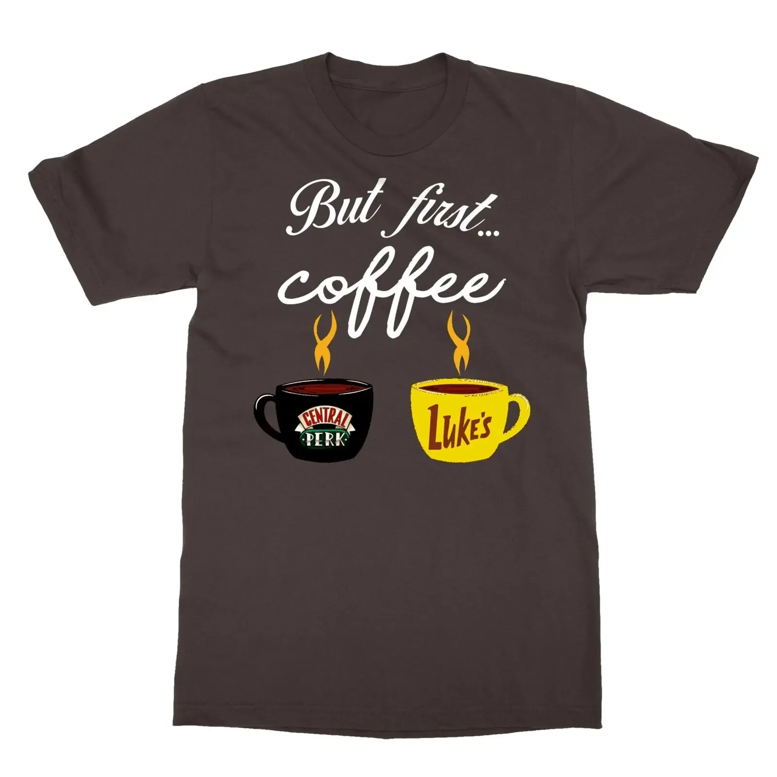 But First Coffee Central Perk Luke''s Men''s T-Shirt