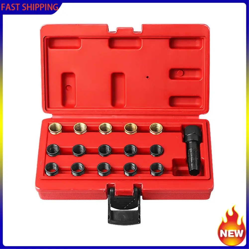 

Hot Trend-16Pcs/Set Practical Car Maintance Tap Brand New For Spark Plug Tool Auto Automobiles Rethreading Steel Vehicle Thread
