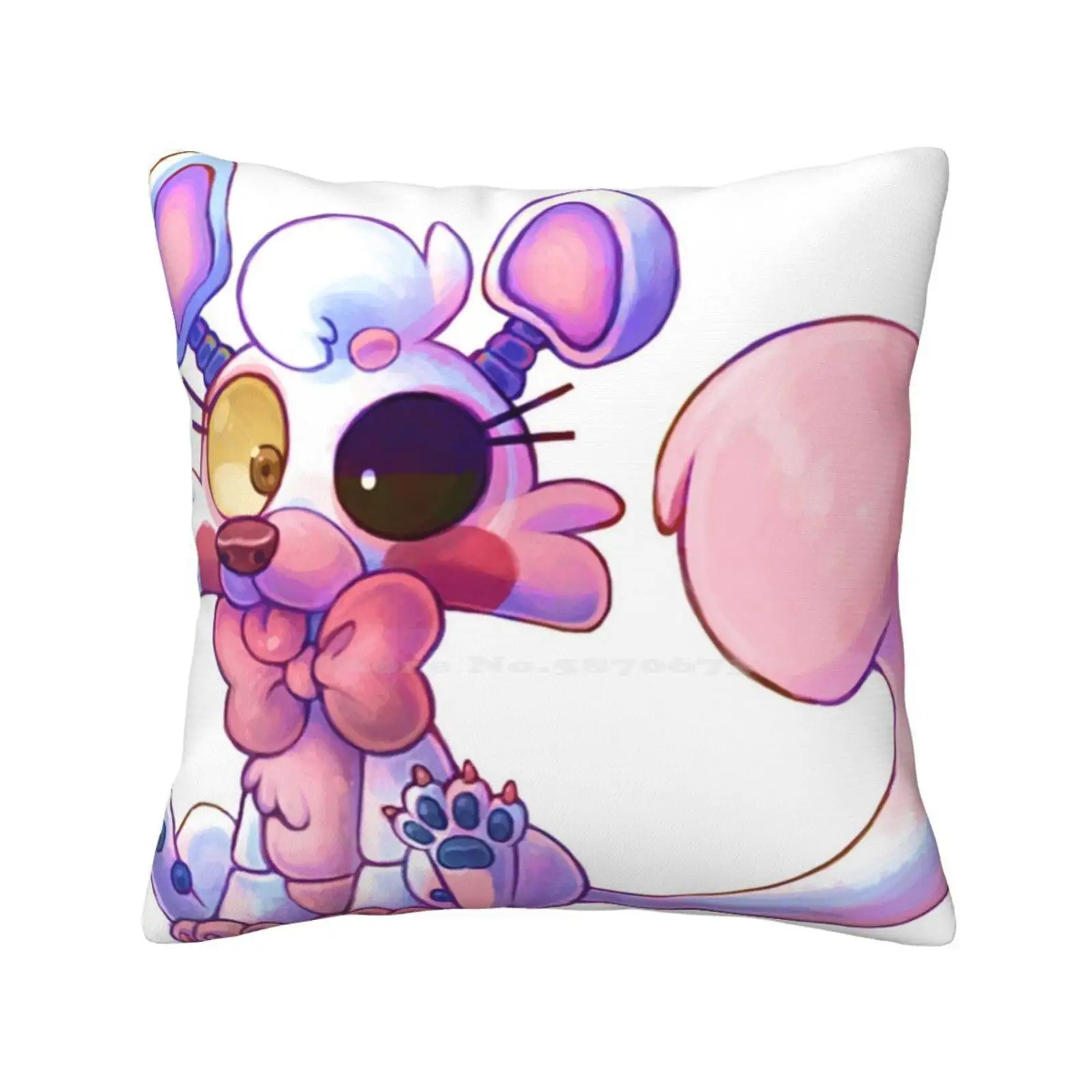 

Cute Mangle-Fnaf Pillowslip Pillowcase Mangle Five Nights Foxy Fnaf Robot Cute Chibi Tongue Soft Adorable Ghost Undead Bonnie