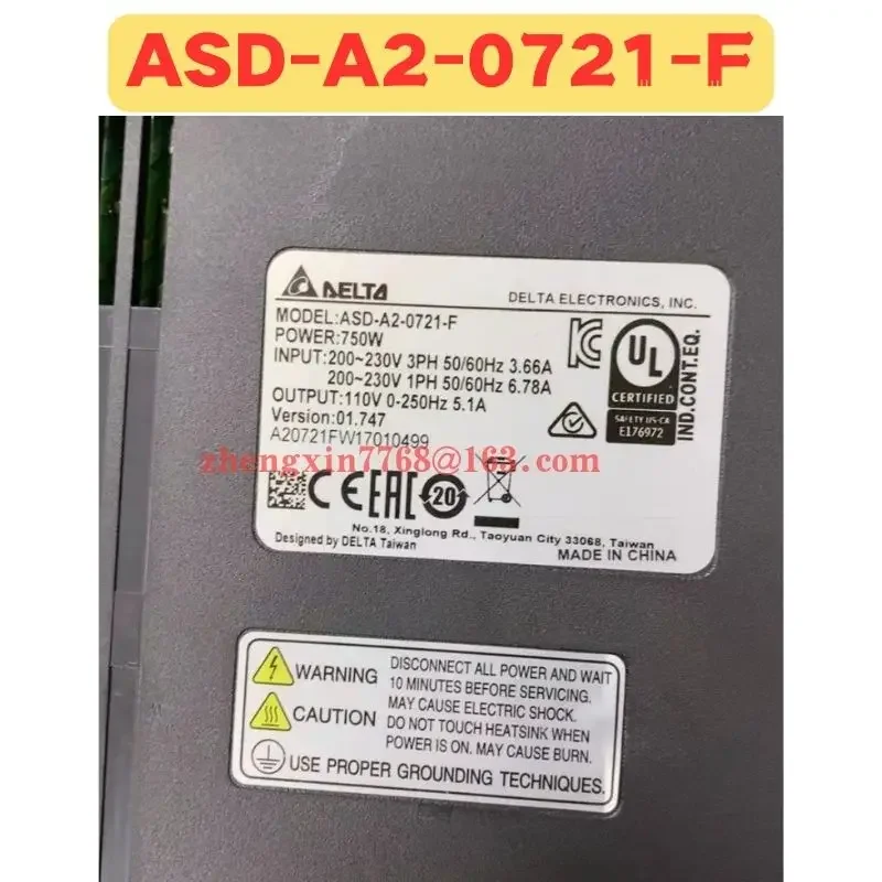 Used Servo Drive ASD-A2-0721-F ASD A2 0721 F Normal Function Tested OK