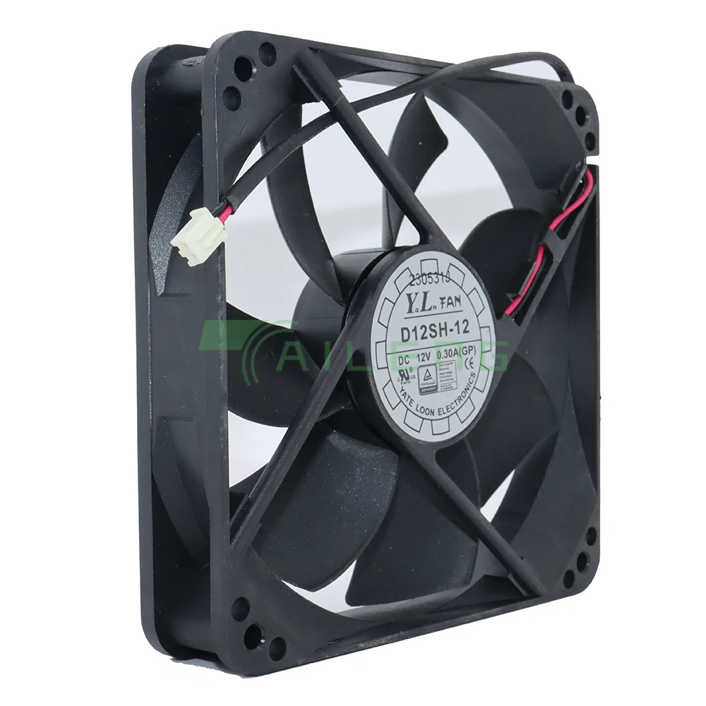 Imagem -04 - Ventilador de Refrigeração Mudo 12025 12cm D12sh12 Dc12v 0.30a 120x120x25 mm