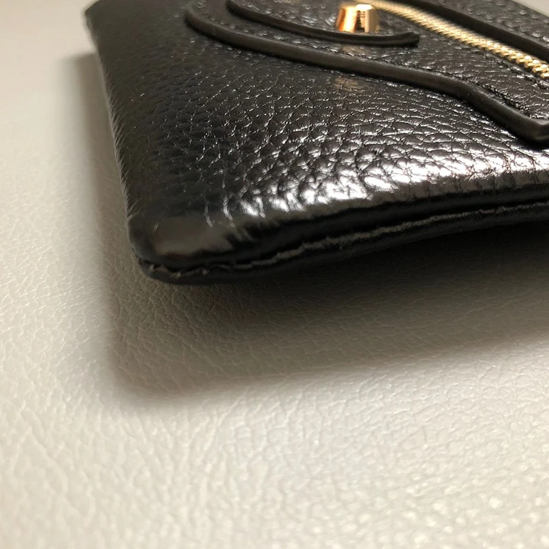 Women's Wallet Genuine Leather Coin Purse Card Holder Key Chain Pendant Large Capacity Three Zipper Money Bag Pouch Japan Korean