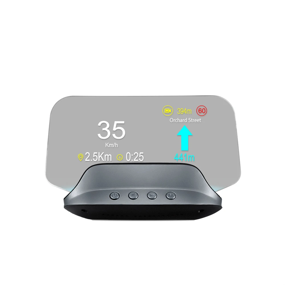 Newest C3 Head up Display Digital Speedometer OBD+GPS Smart Gauge LCD Display Clock Water Temperature Function with multi-alarms