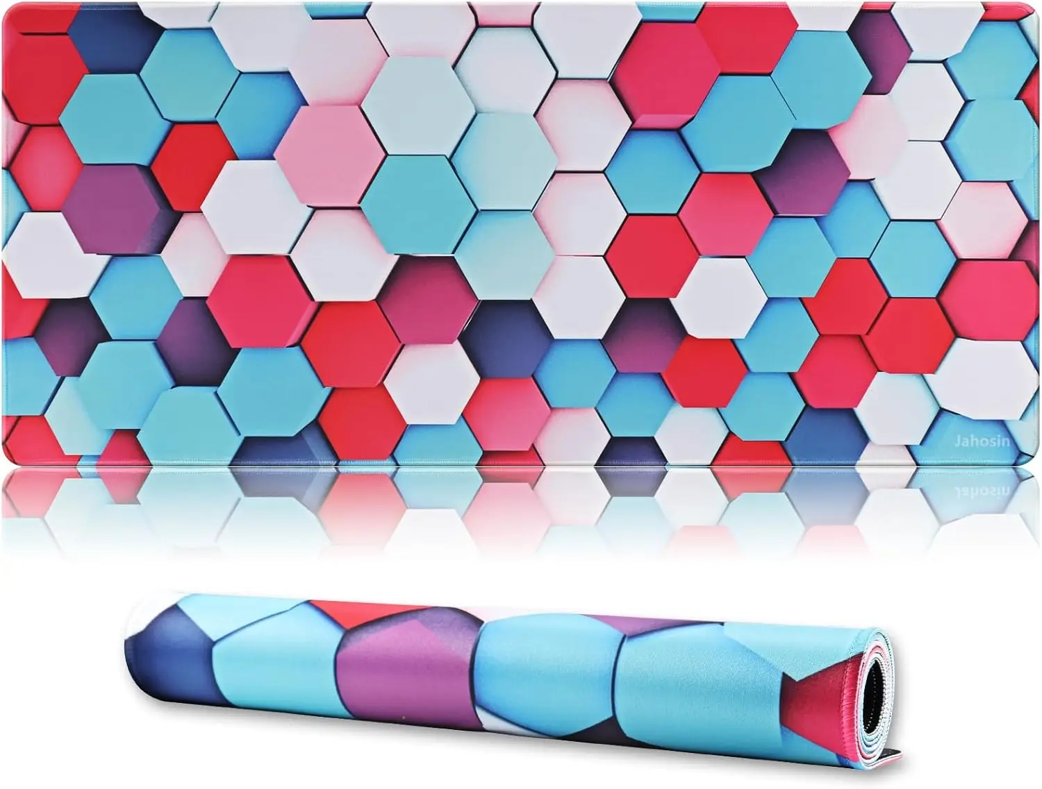 

Большой игровой коврик для мыши с прошитыми краями и нескользящим основанием из натурального каучука для геймера/настольного компьютера/офиса/дома-геометрия