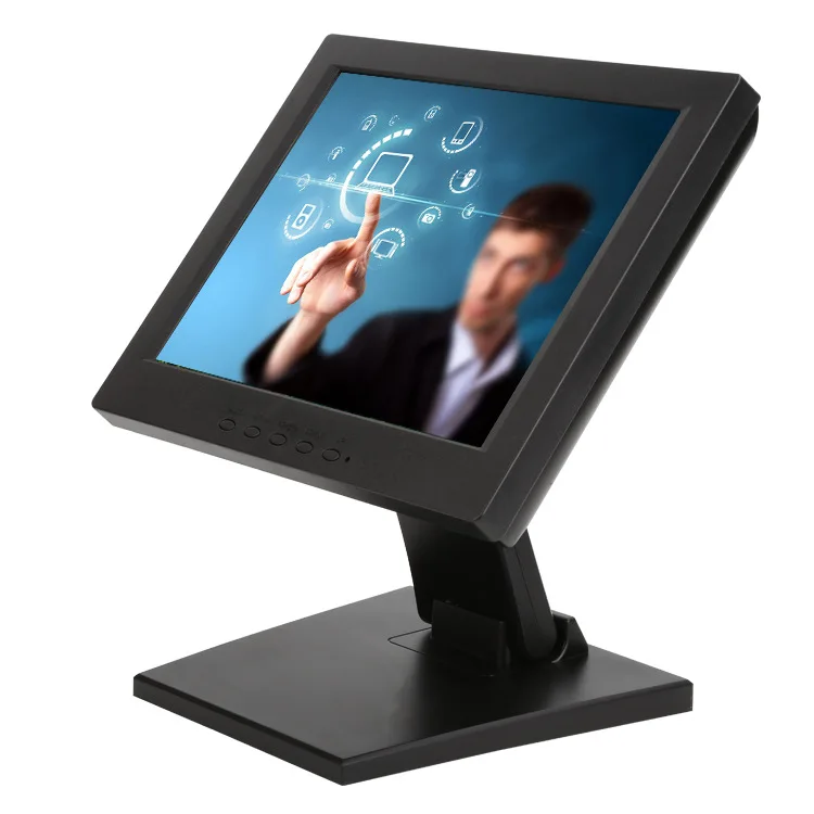 12.1 Inch 4:3 Touch Screen Monitor, USB Interface LCD Display for POS Cash Register Order Inquiry Machine