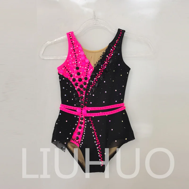 LIUHUO Rhythmic Gymnastics Leotard Competitive Cheerleading Performance For Children