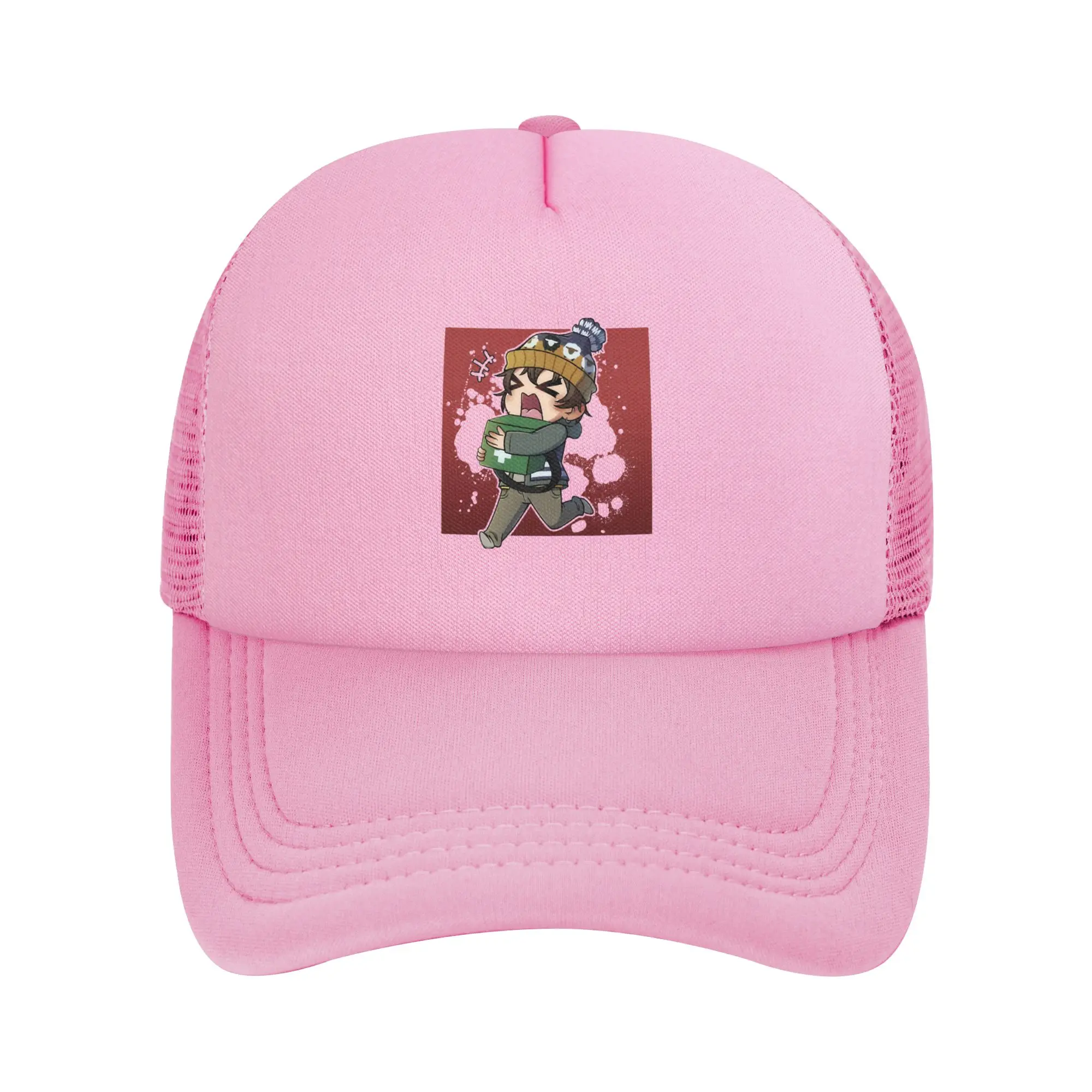 Men Just a Lil Courier – Bryan Hodukavich Chibi Horror Fan Art Trucker Hat Hip-Hop Mesh Baseball Cap Hat Adjustable Racing Cap