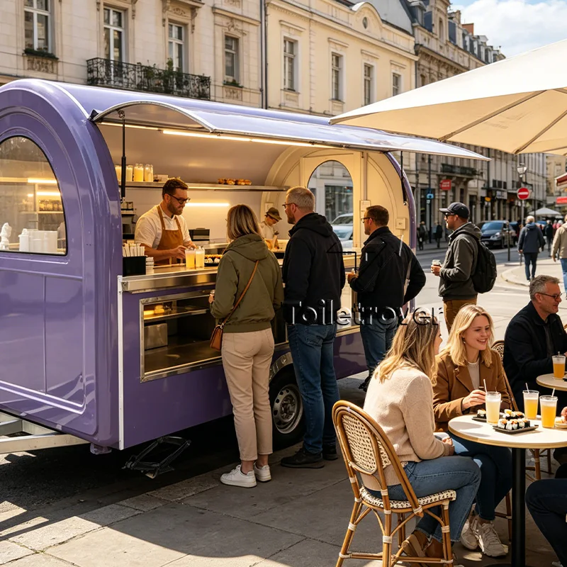 

High Quality Mobile Food Cart Trailer Ice Cream Food Truck Trailer Mini Food Trailer Fast Food Truck with Full Kitchen Equipment