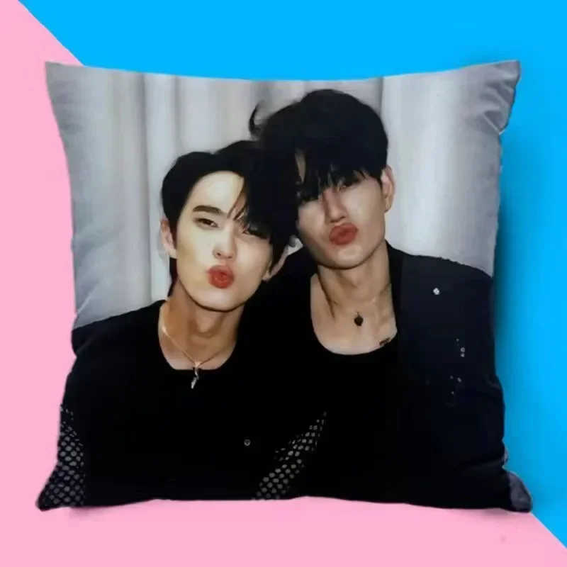Poohpavel Double-sided Printed Pillowcase Thai TV Pit Babe The Series Bable Charlie Drama Stills Home Car Decor Cushion Cover