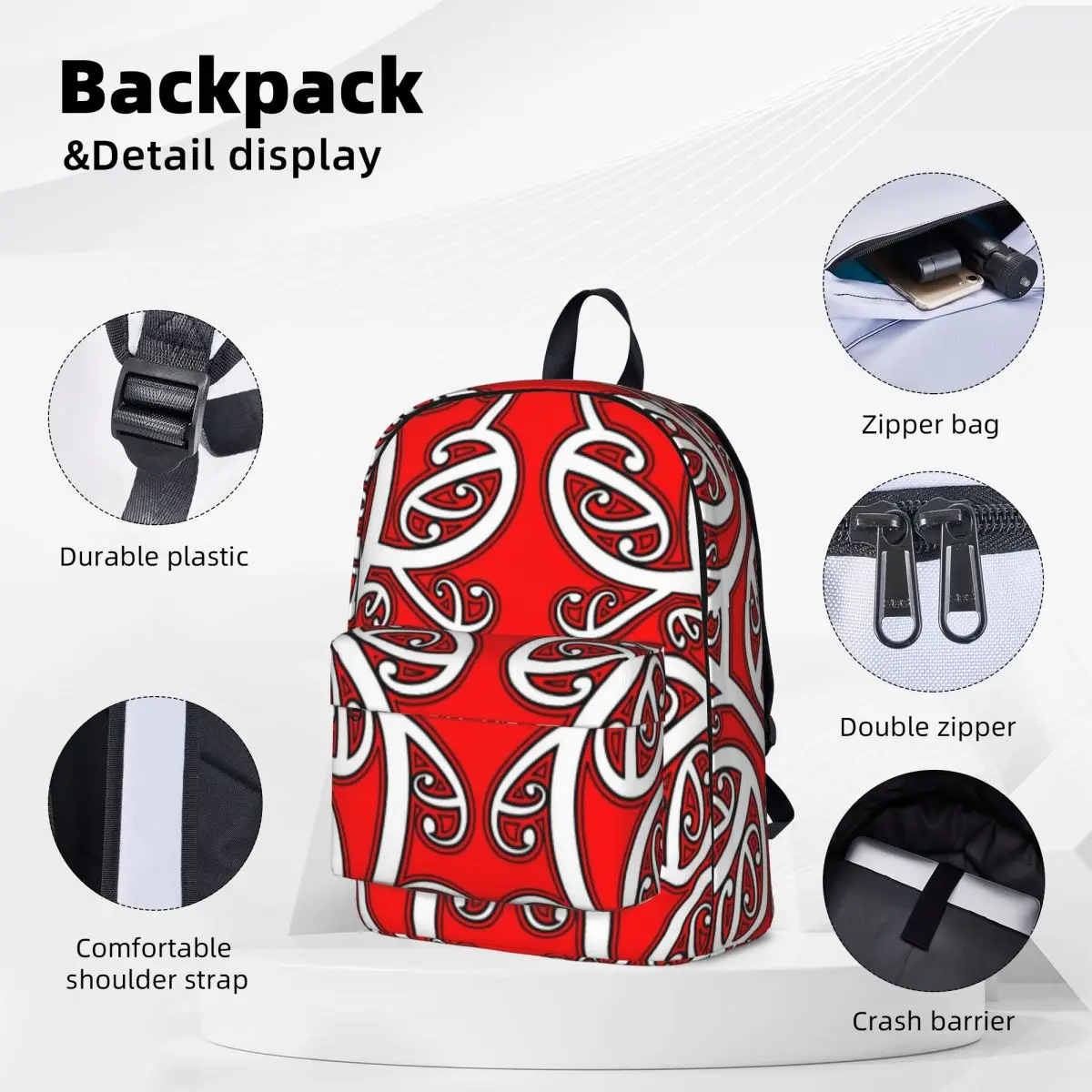 Maori Pattern Socks All Blacks New Zealand Rugby Mask Backpacks Student Book bag ShoulderBag Laptop Rucksack Children School Bag