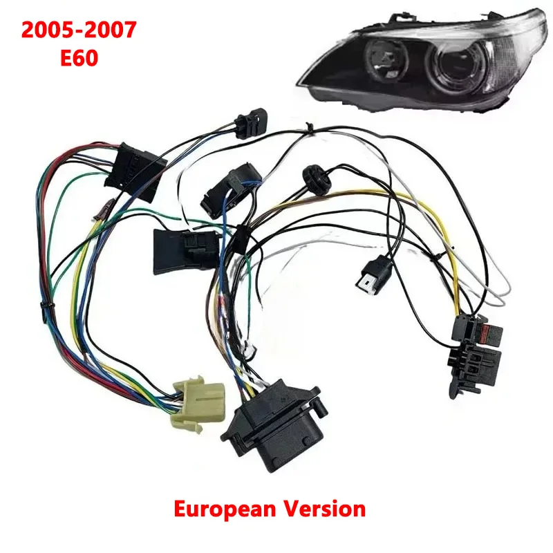 Faisceau de câblage interne pour phares BMW Série 5 E60 (2005-2007) – Groupe de câblage de phare E60 avec circuit de prise AFS
