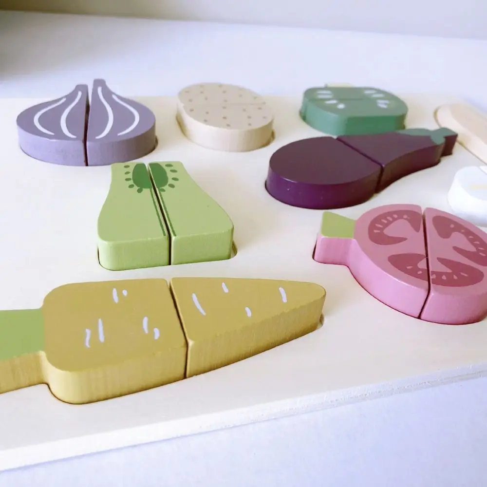 

Fruit Cartoon Animal Jigsaw Ice Cream Hamburg 3d Wooden Puzzle Colorful Montessori Baby Wooden Toys Toy for Children