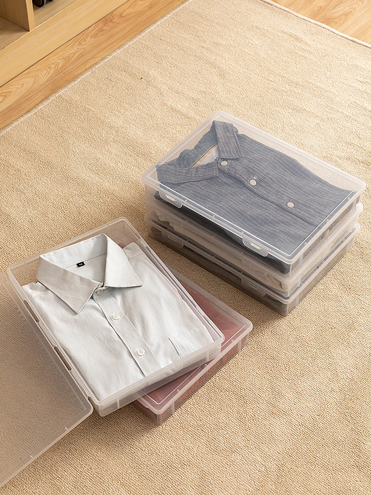 

Transparent Home Use Underwear Sos irt Storage Box Organizer Closet Innerwear Storage Bin Plastic Chinese Sle for Everyone