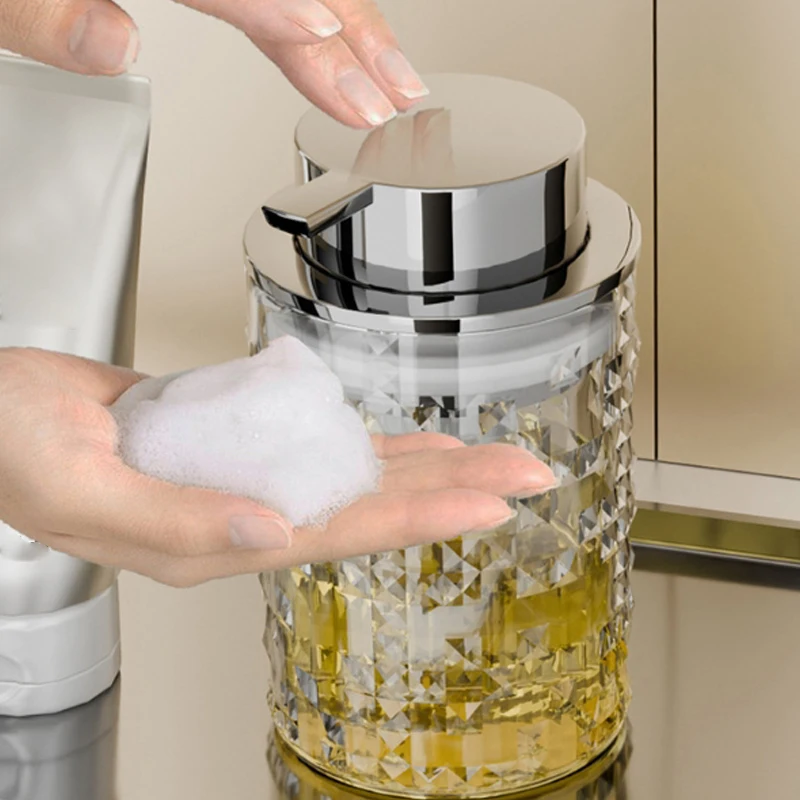 

1Pcs Light Luxury Plastic Bottle Foam Pump Bottle Cleaning Bottle Hand Sanitizer Shampoo Dispenser Soap Liquid Bottle