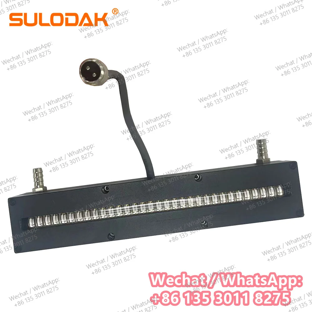 UV LED 240*10mm UV LED Curing Lamp 395nm ink Pre-cure Pinning for UV Printer Silk Screen Printing for Metal/Plastic/PP Bottles