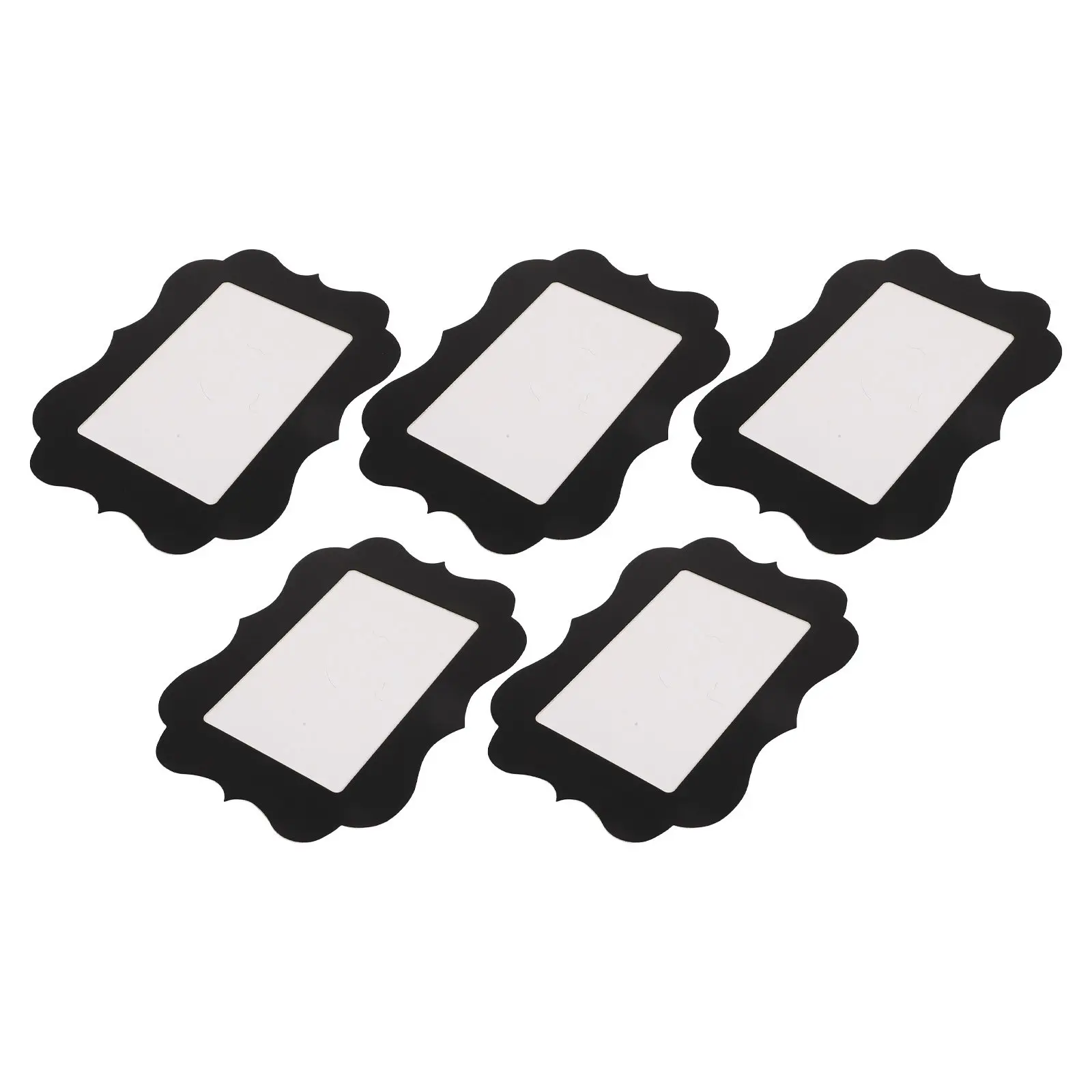 5Pcs Scalloped Edge Paper Picture Frames Standing Desk Cardboard Frames for 4x6 Photos DIY Craft Classroom Graduation Holiday