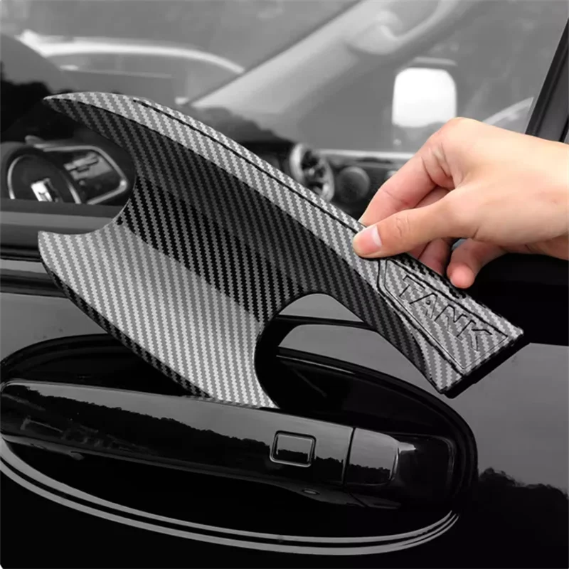 

For GWM Great Wall TANK 400 2023 2024 2025 Exterior Accessories Car Door Handle Catch Rear Tail Door Protection Cap Cover Trim