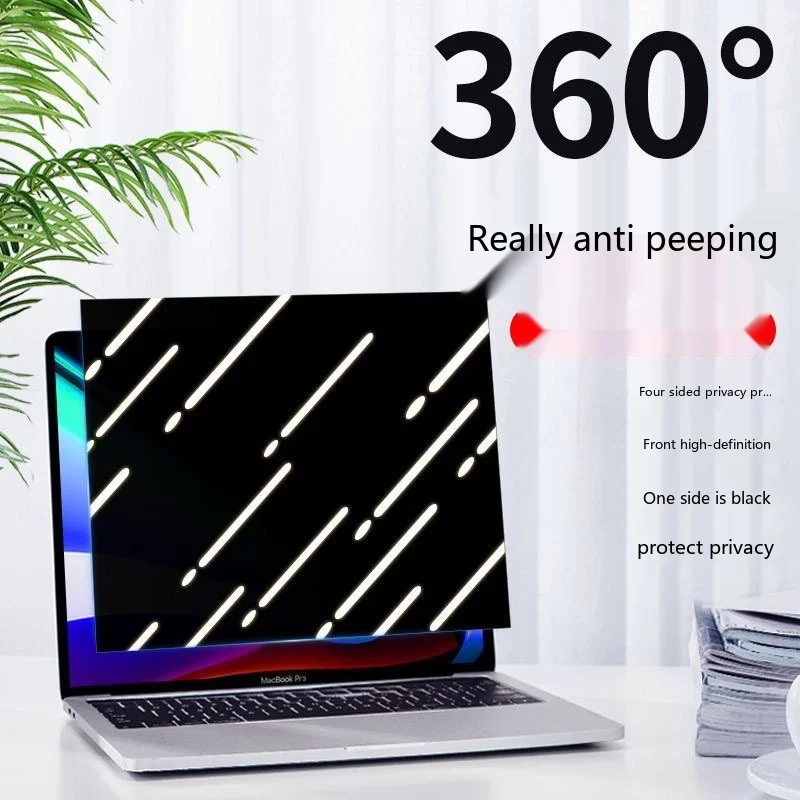 Vollflächig klebender Sichtschutz für MacBook 13-16 Zoll 360 ° Anti-Spionage-Film – Detail 2