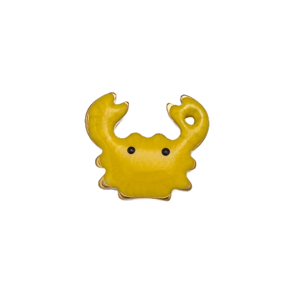 20pcs Gold Plated Stainless Steel Enamel Charms Mix Fish Crab Animal Pendant DIY for Necklace Bracelet Jewelry Making and Craft view 5