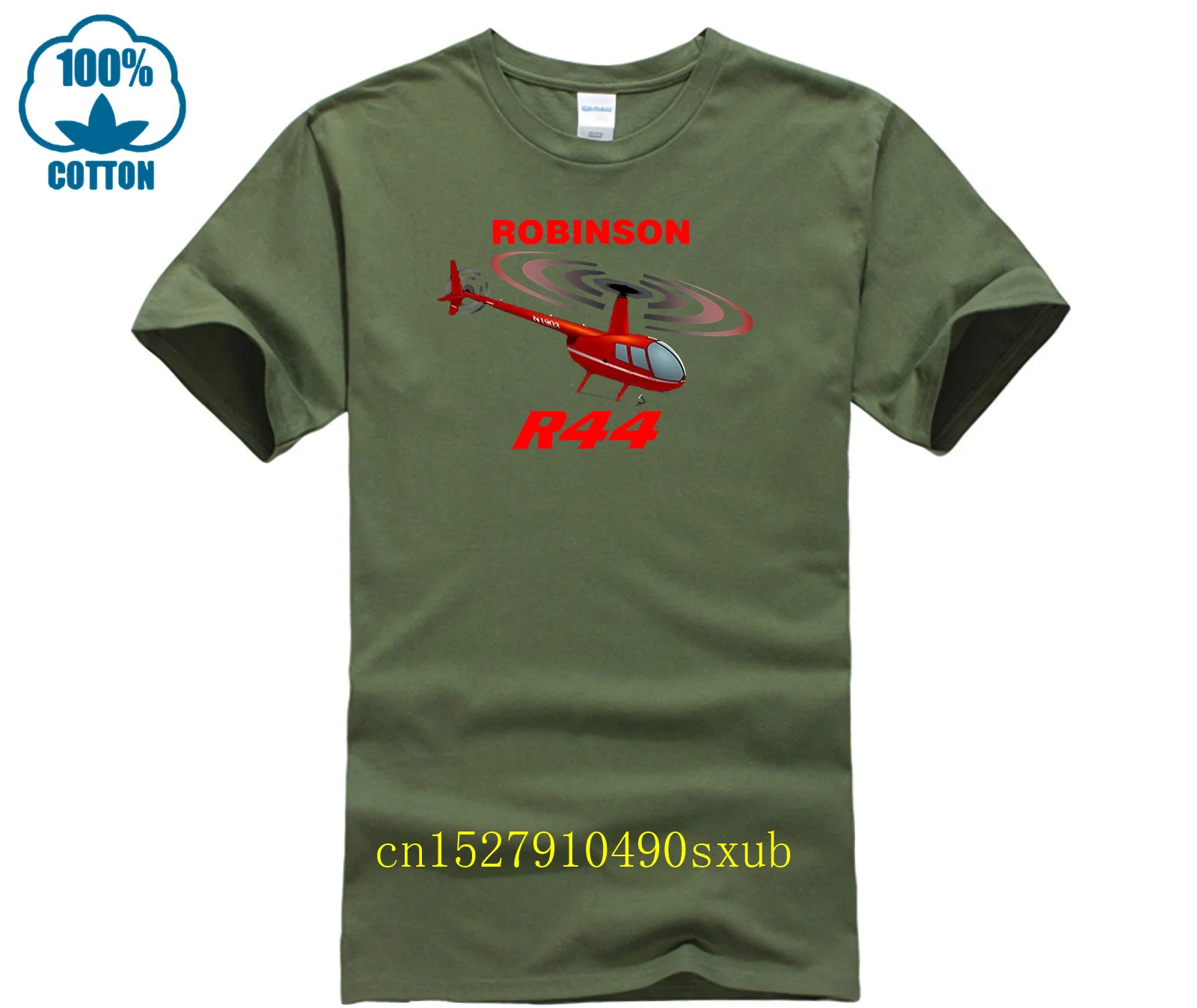 2019 Summer Fashion New O Neck Tops Tee Shirts Robinson R44 (Red) Helicopter T Shirt Personalized With Your Tee Shirts