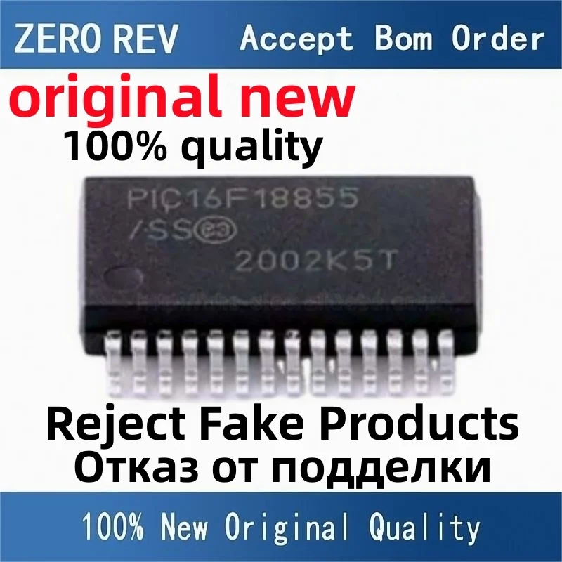 2-5Pcs 100% New PIC16F18855-I/SS SSOP28 PIC16F18855-I/SO SOP28 PIC16F18855-I/ML QFN28 PIC16F18855 Brand new original chips ic