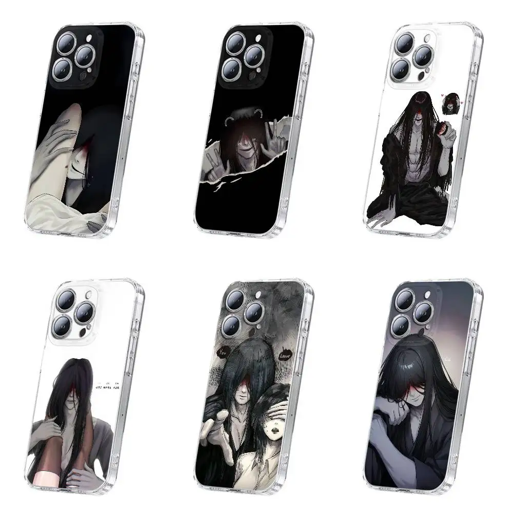 

H-Homicipher Mr Crawling Phone Case For iPhone 17,16,15,14,13,12,11,Plus,Pro,Max,Plus,E,Air,Mini Transparent