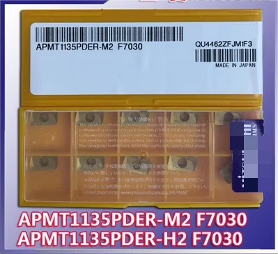 

10PCS APMT1604PDER-M2 F7030 carbide inserts for lathe APMT1135PDER-M2 F7030