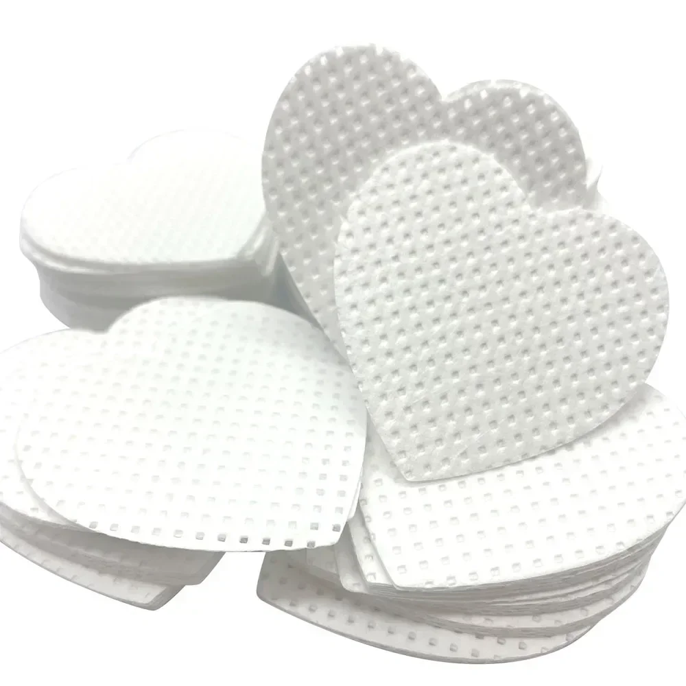 200 個綿ワイプ使い捨て糸くずの出ない紙まつげエクステンション接着剤リムーバーパッドクリーニングワイプ化粧品メイクアップツール