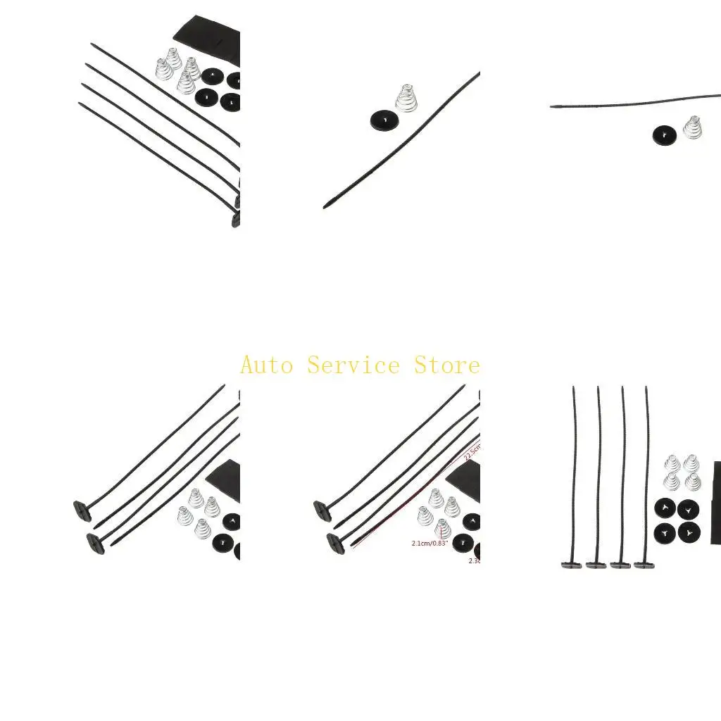 

462A Автомобильный электрический вентилятор охлаждения, монтаж вентилятора радиатора, пластиковые стяжки, ремни, детали