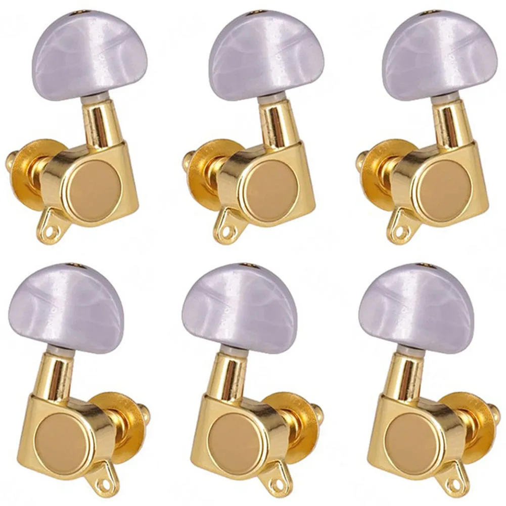 Golden Folk Acoustic Electric Guitar Guitar Tuning Peg Key Machine Heads Tuners 3L3R/2L4R/2R4L/6L/6R Full Enclosed Guitar Knobs