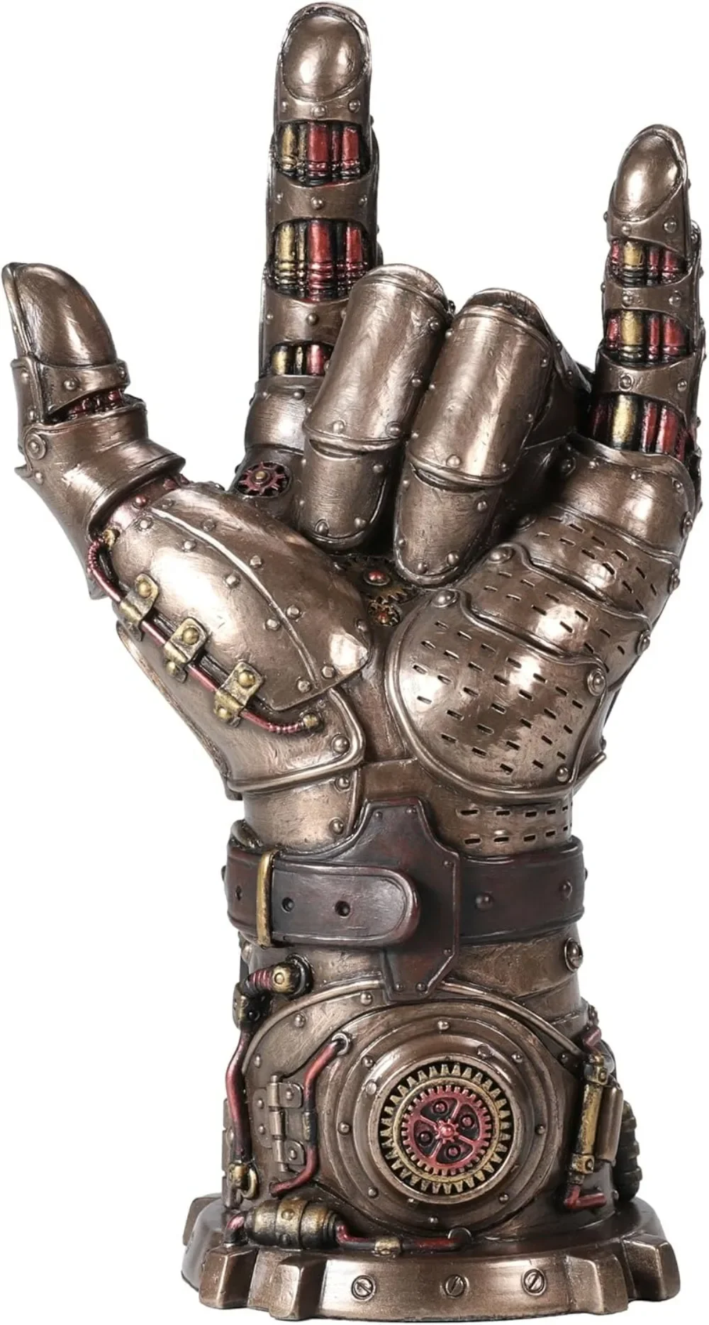 

9/2-дюймовый стимпанк, рукавицы любви, скульптура из смолы, холодная литая бронзовая отделка