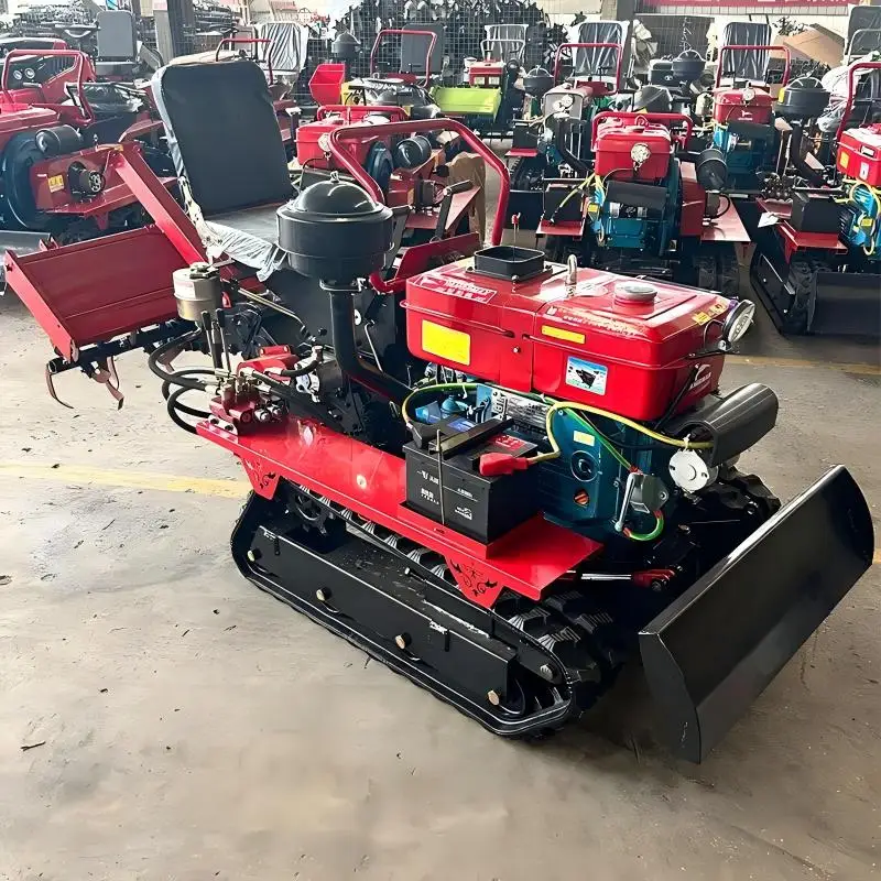 Ride on Rotary Tiller Garden Mini Tractor Agriculture Equipment With Hitching Tool Rotavator Cultivator Machinery Factory Supply - view 4