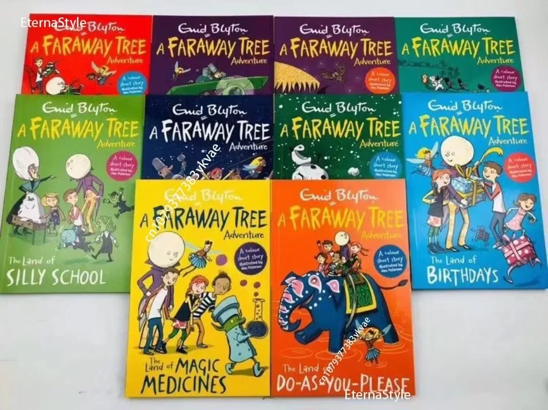 10 Books/Set Enid Blyton A Faraway Tree Adventure Children's English Story Novel Fiction Kids Education Reading Comic