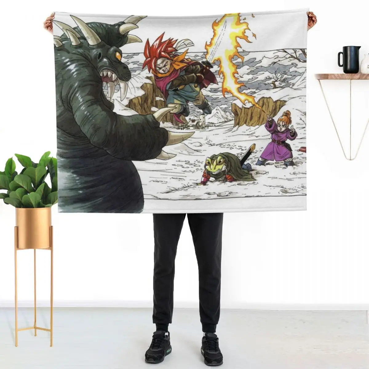 

Chrono Trigger Throw Blanket Easy Care Comfortable Blanket for Couch