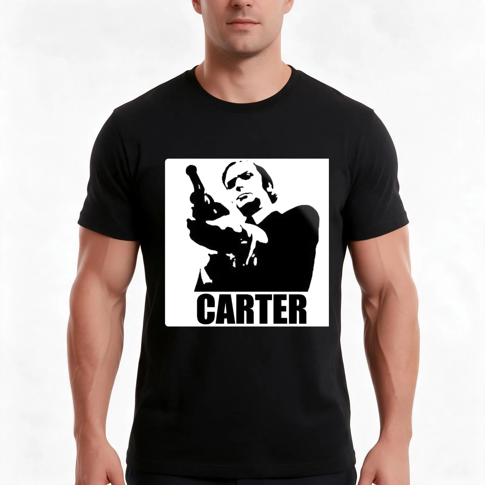 Michael Caine - Get Carter - Pop Art - Gift Insanity T-Shirt Summer Casual Cotton Tee Oversized Streetwear Tops 100% Cotton