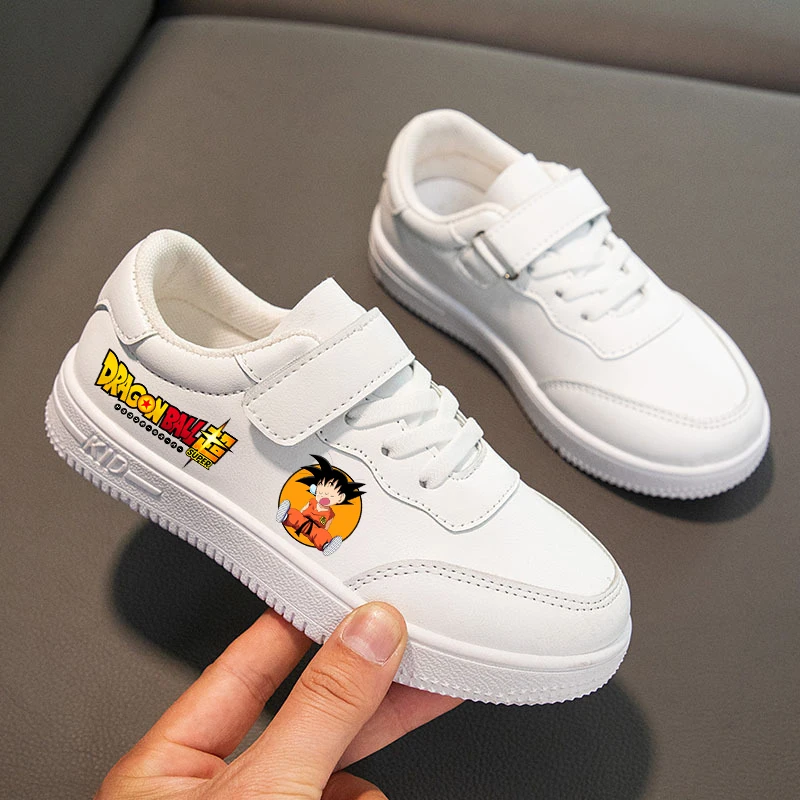 

Dragon Ball Boy Girl Board Shoes Sneakers Anime Pattern Sports Shoes Casual Leather Soft Soled Cartoon White Shoes Birthday Gift