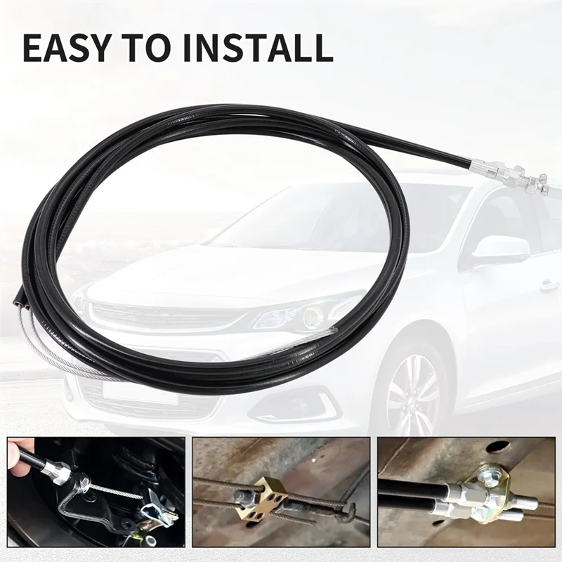 

330-9371 Universal Disc/Drum Parking Brake Cable Kit Emergency Brake Cable Kit Replace 140-14415-R Car Accessories