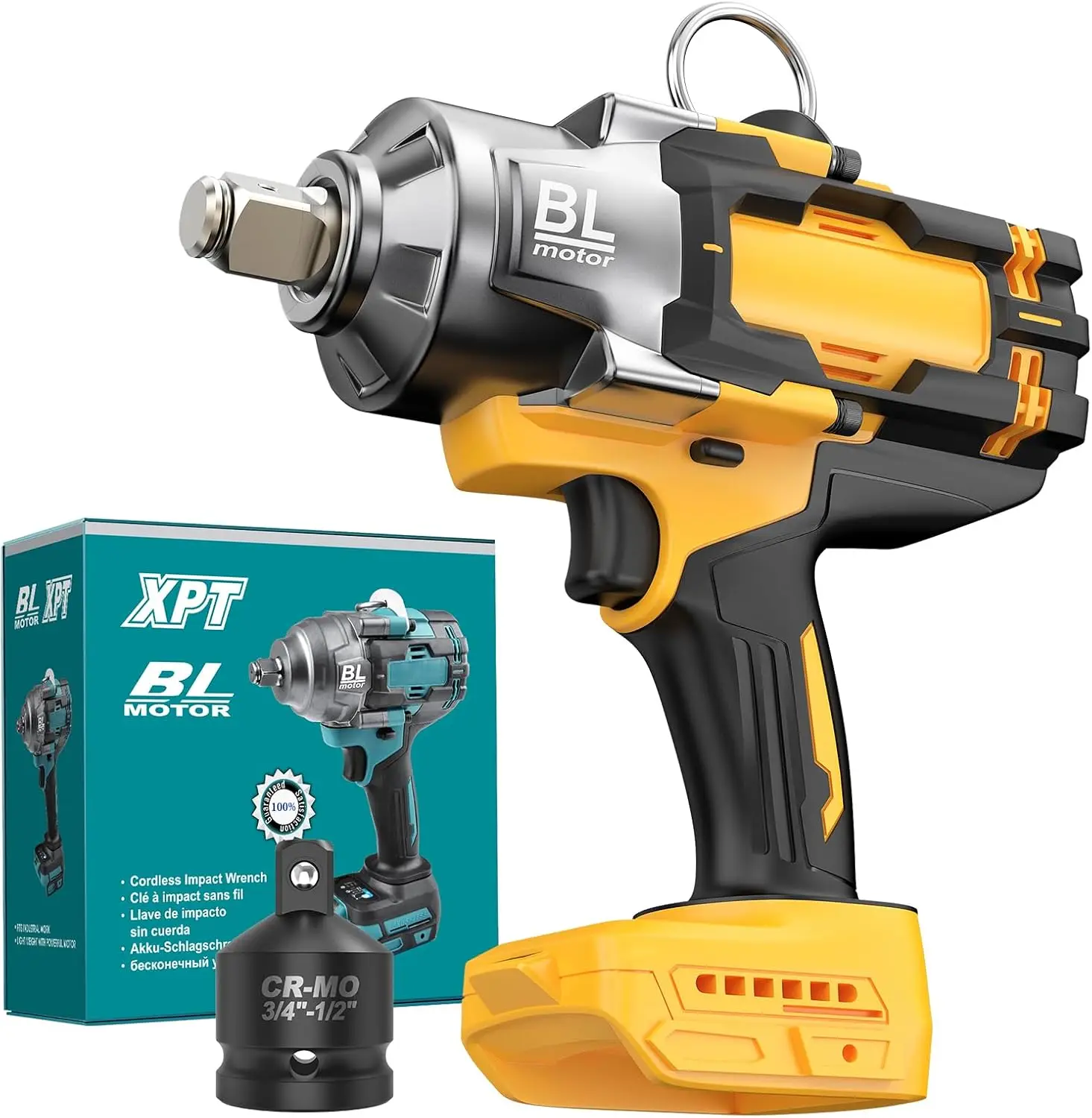 

Cordless Impact Wrench 3/4" for De-Walt 20V Battery, 1475 Ft-lbs (2000N.m) High Torque power Impact Gun Heavy Duty Brushless, 3