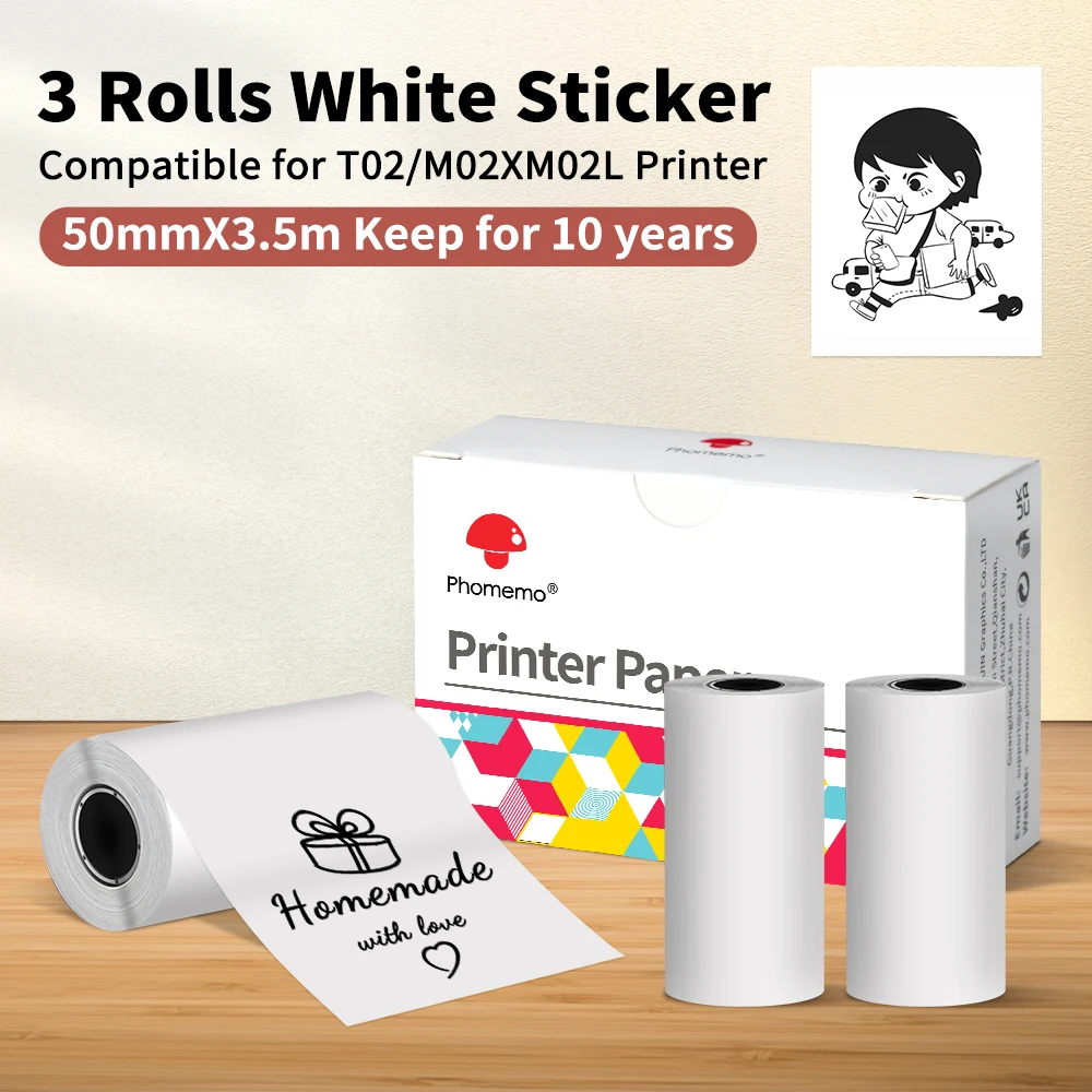 3 Rolls White Therm…