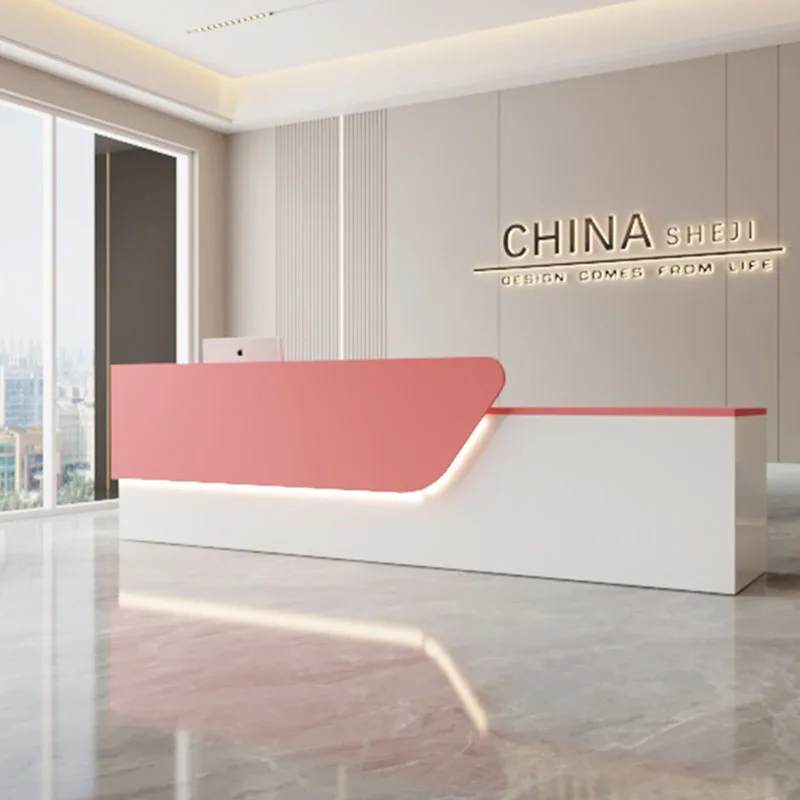 Counter Advisory Reception Desks Office Podium Banco Modern Stand Reception Desks Luxury Salon Theke Rezeption Bar Furniture