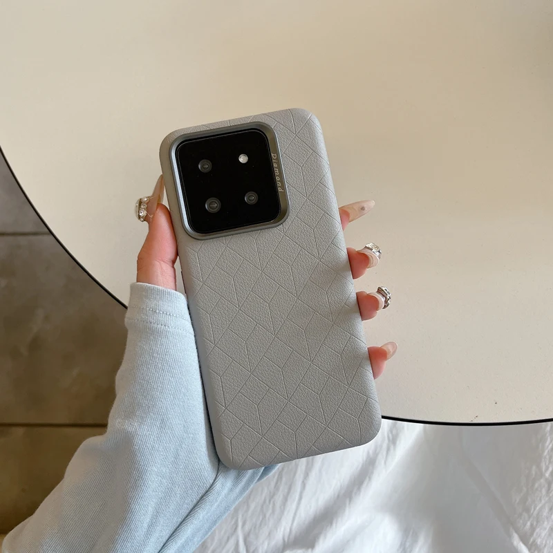 

Metal Lens Frosted Solid Color MagSafe Phone Case For Xiaomi Mi 15 Pro Mi 14 Simple Skin Feel Wireless Charging Hard PC Cover