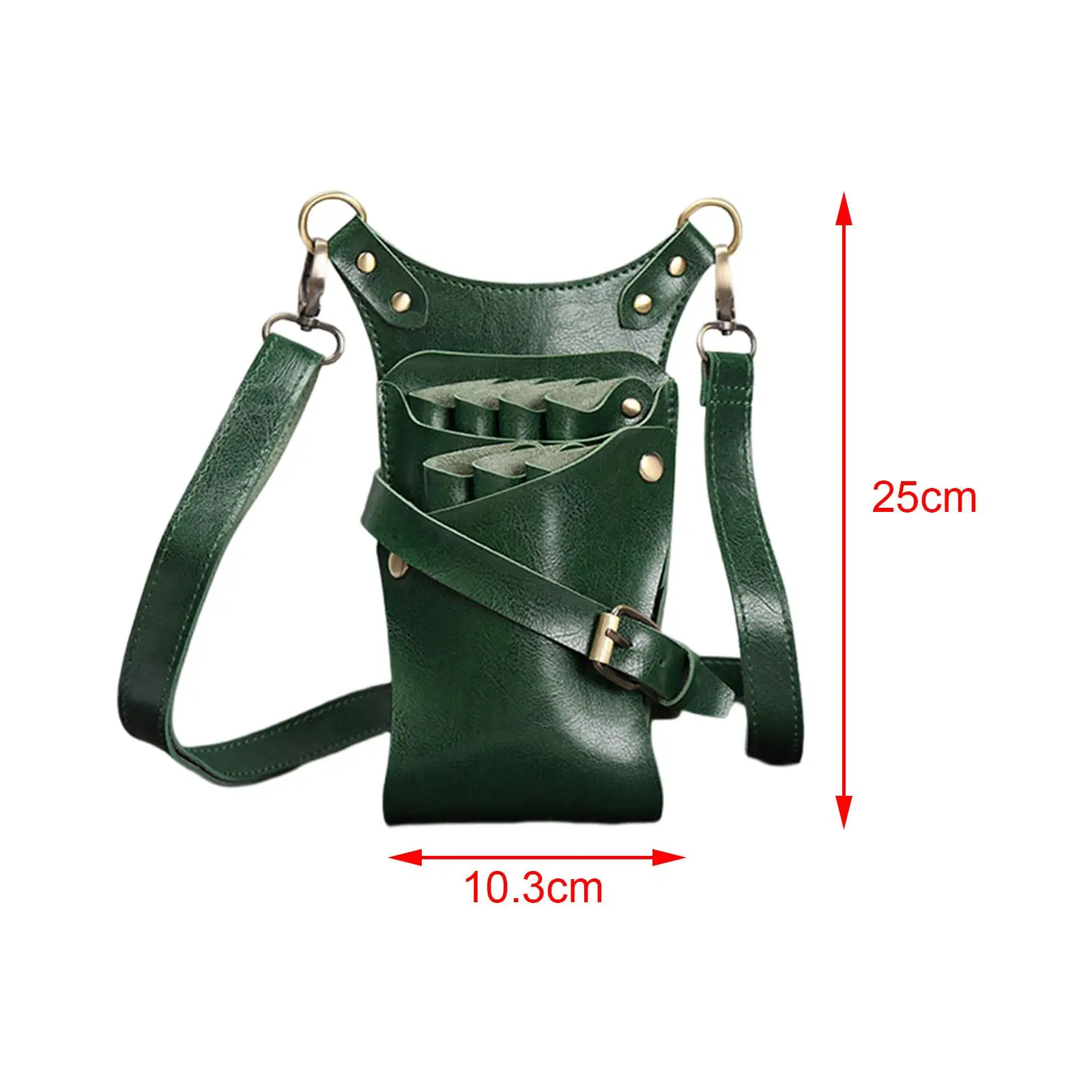 Schaarzakje Holster PU lederen taille schouderriem voor kapperskapper