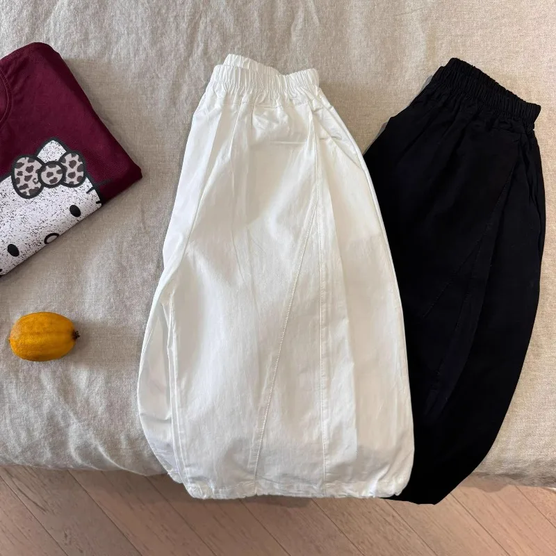 Kinder Jungen Hosen Bellbell Sommer Kinder Jungen Laternenhosen Dünne Lässige Hosen mit Elastischem Bund Kleinkind Jungen Hosen 1-10 Jahre Jungenhose – Detail 5
