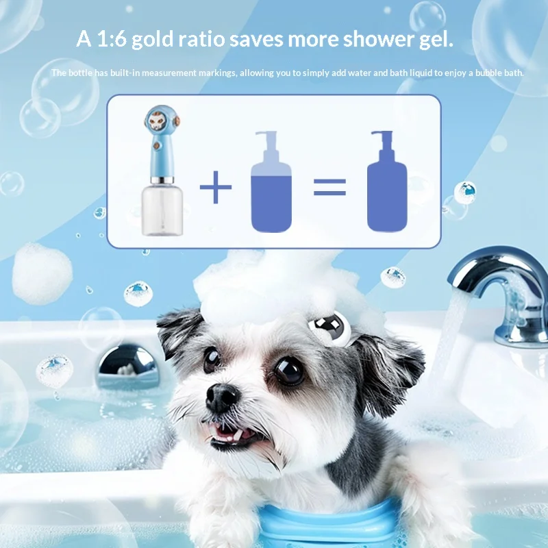 Espumador automático recargable para baño de perros y gatos: burbujas - imagen 4