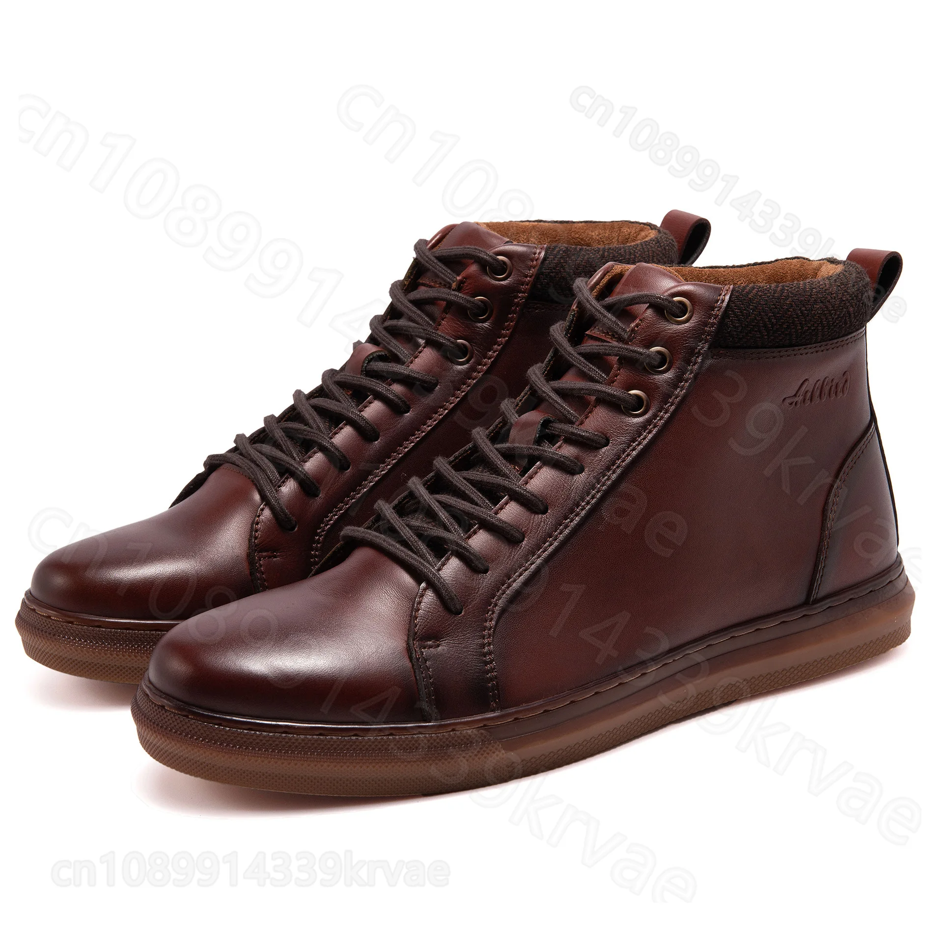 

Новые кожаные мужские ботинки, мужская обувь большого размера из воловьей кожи первого слоя, нескользящие мотоциклетные ботинки botas