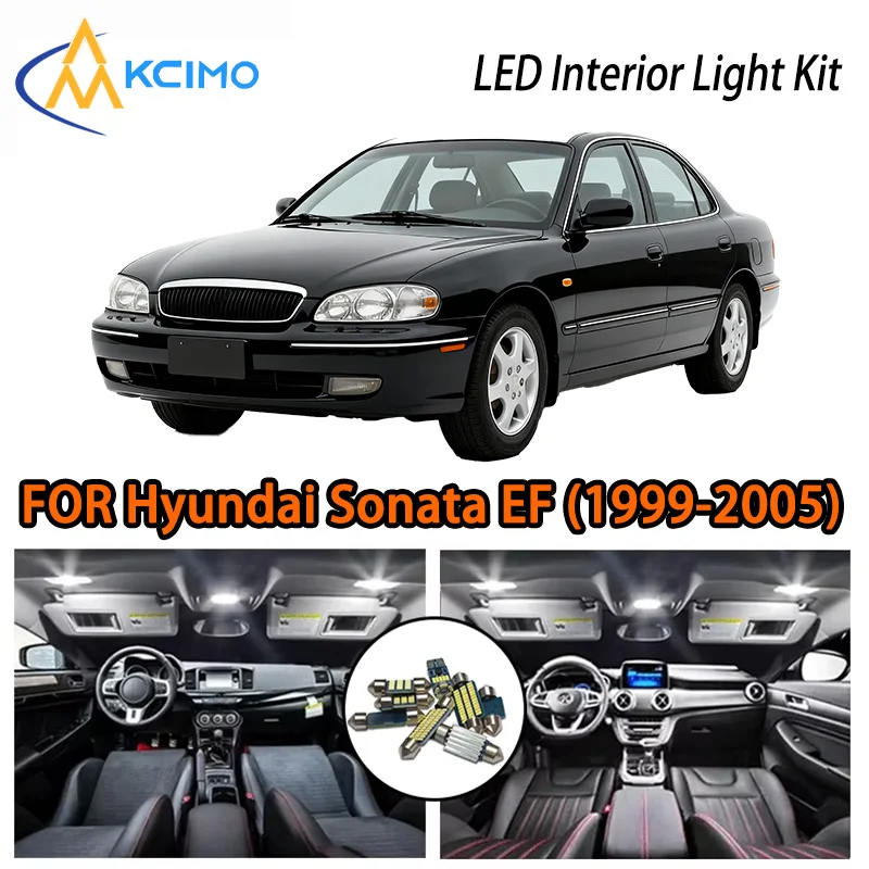 

KCIMO For Hyundai Sonata EF MK4 (1999-2005) Premium LED Interior Kit - 2 Colors , Quick Installation, Long-Lasting