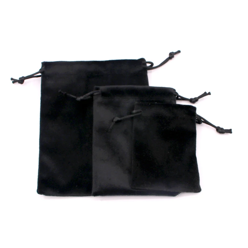 5Pcs/Lot 7x9 9x12 12x15cm Soft Velvet Bags Small Bracelets Jewelry Packaging Bags Drawstrings Gift Bag Pouches Can Custom