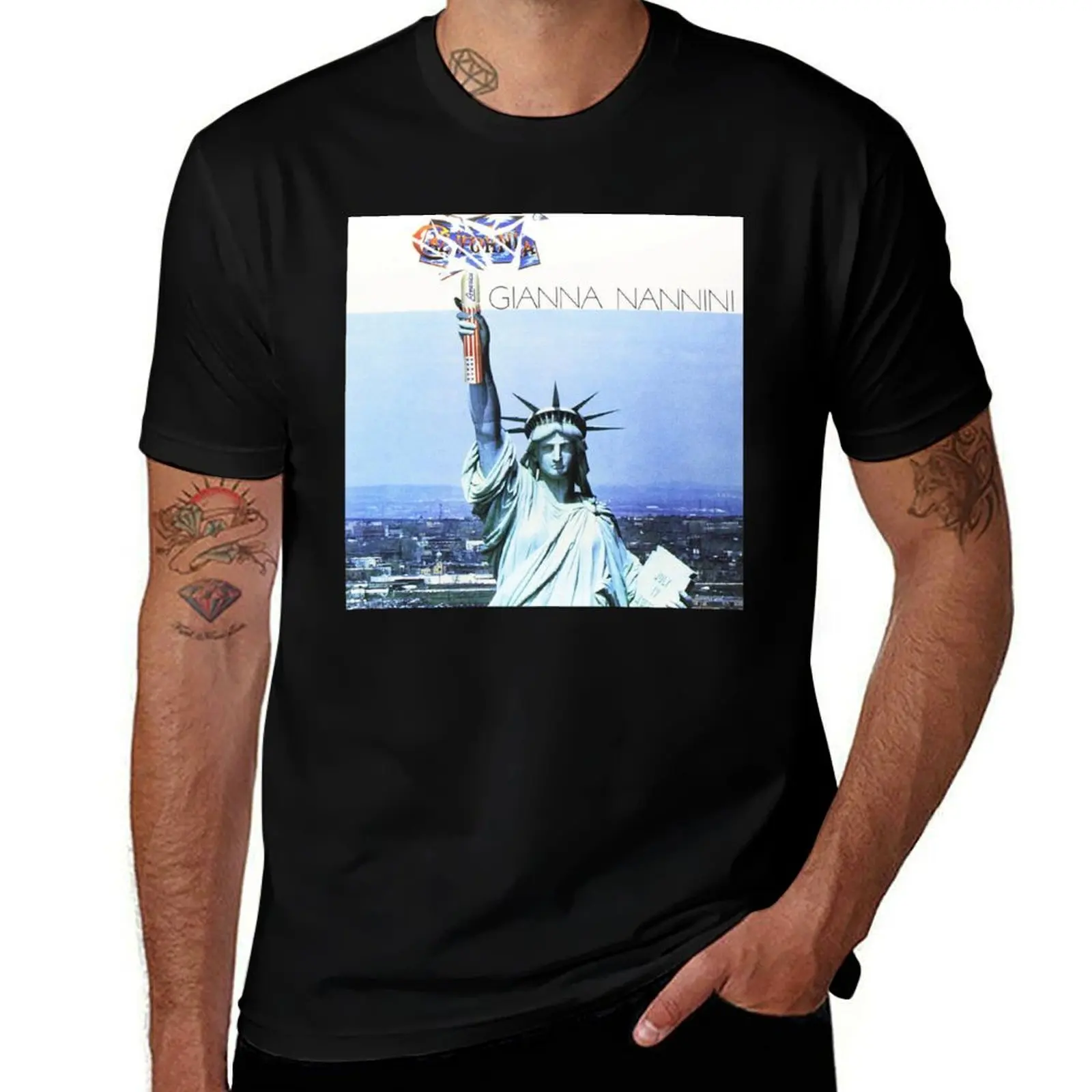 

Gianna Nannini - California album 1979 T-Shirt funny gifts cotton graphic tees plus size tops black t-shirts for men
